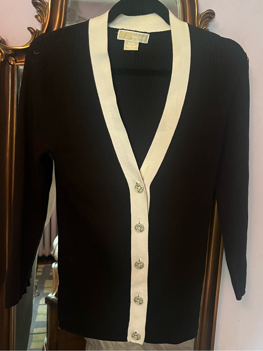 Michael Kors Ribbed Cardigan Size Medium